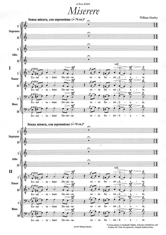 Miserere first page