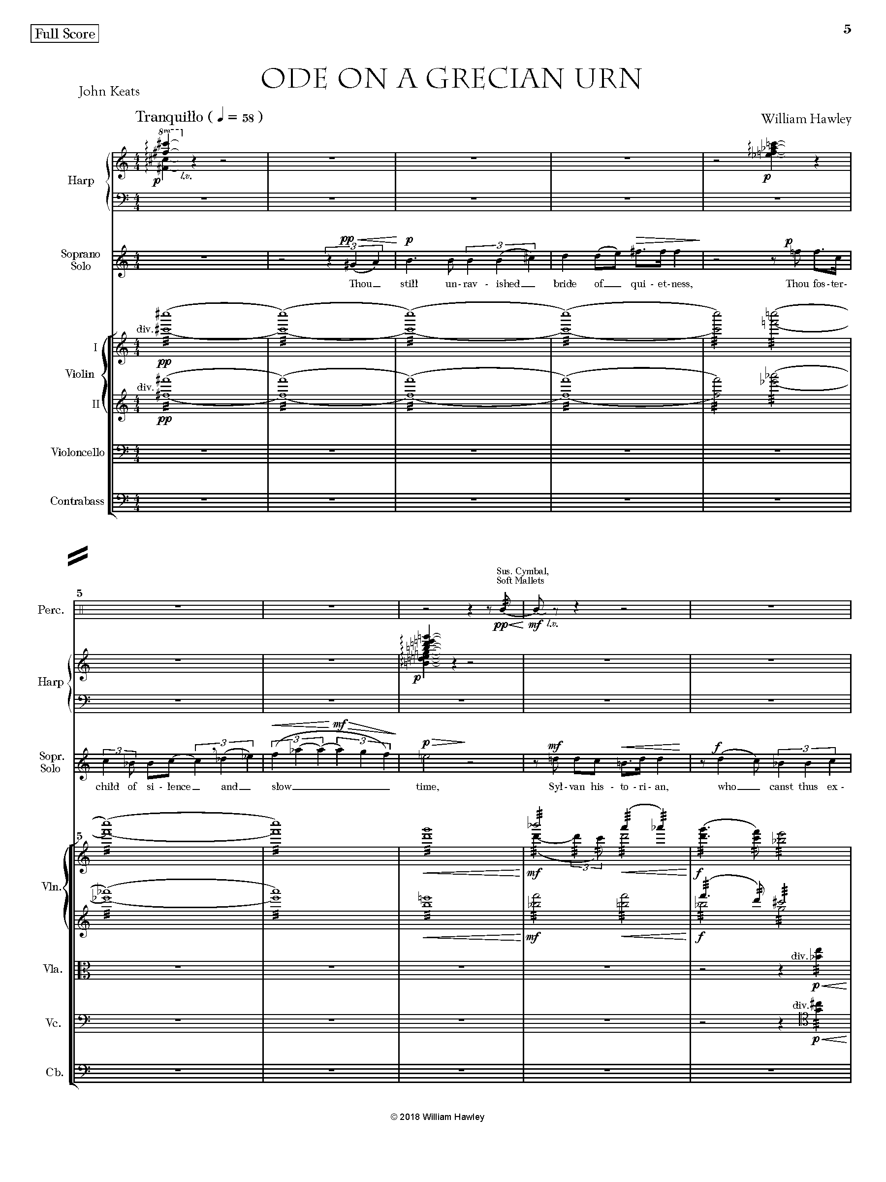 first page of music