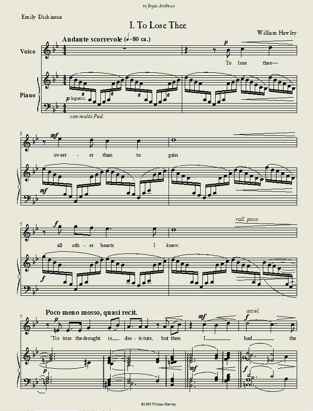 Collected Songs II sample page